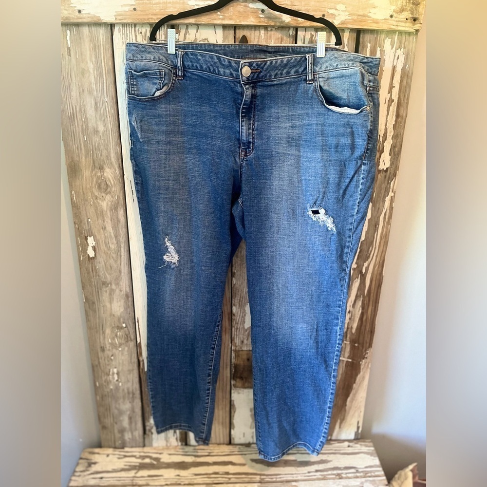 Venezia Exclusively from Lane Bryant Jeans size 26 Distressed Skinny Leg - Picture 2 of 6
